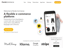 Tablet Screenshot of pandacommerce.net